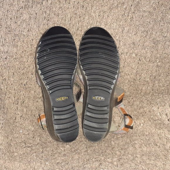 KEEN-Skyline Slingback Sandals-Multicolor Space Dye Wedge-Sz 9.5-Near Mint - Picture 7 of 7